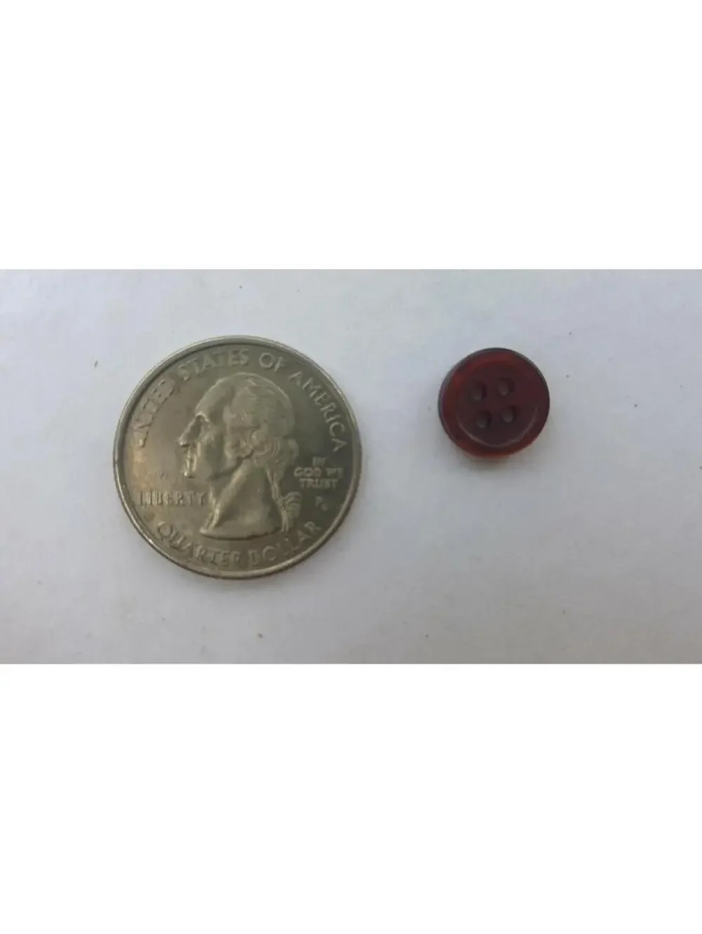 Rust Buttons, 4 Hole Sewing/Crafts Buttons 10mm - 24 Pieces (075)